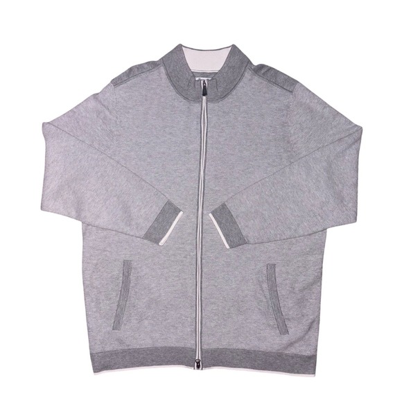 Tommy Bahama Other - Tommy Bahama IslandZone Full Zip Knit Sweater Mens XXL Gray